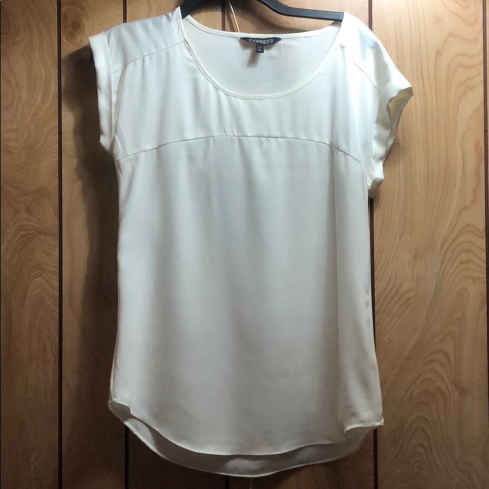 White Express Silk Blouse